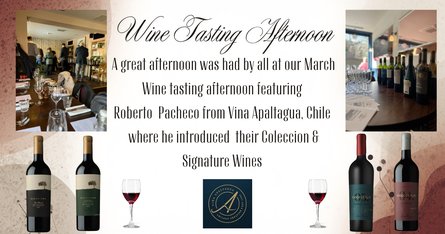 March Wine Tasting with Vina Apaltagua's Roberto Pacheco